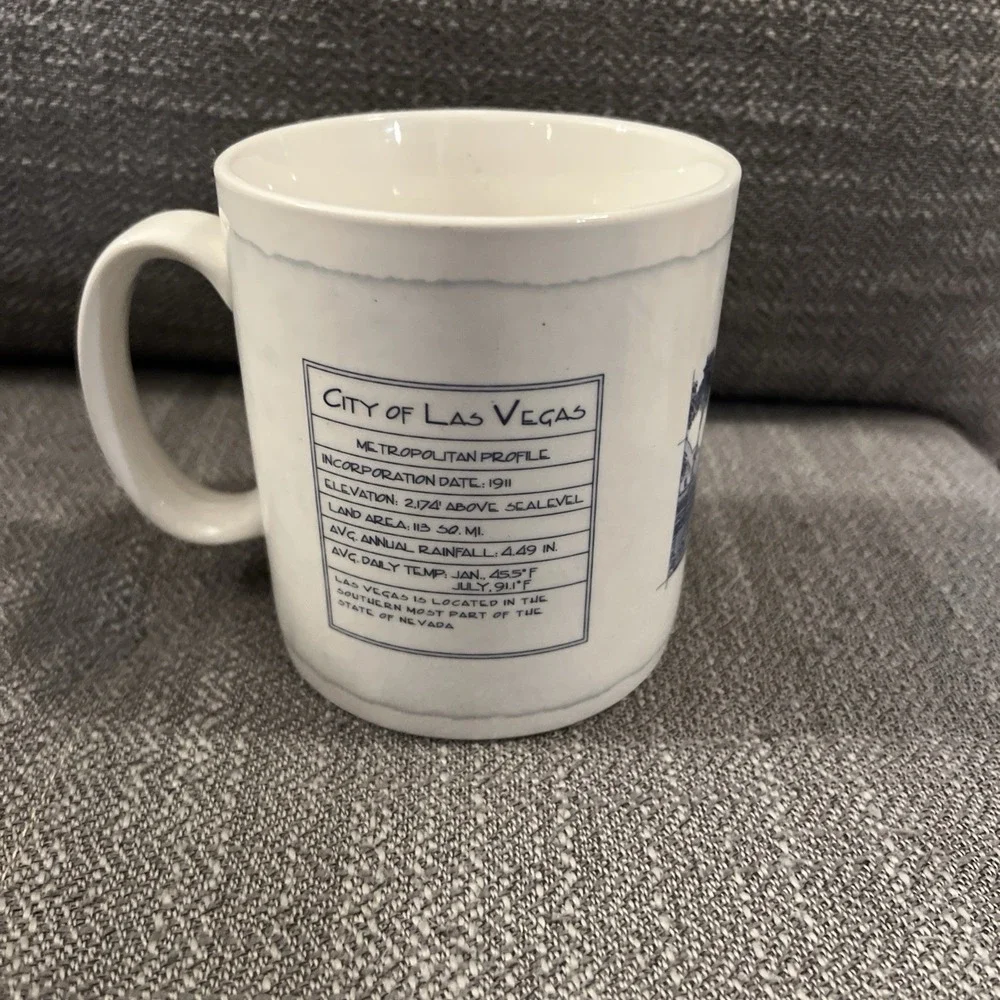 Starbucks Las Vegas City Mug 18 oz. Coffee Cup 2007 18 Ceramic Nevada